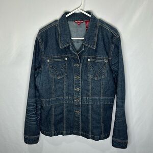 Point Zero jeans jacket sz 13